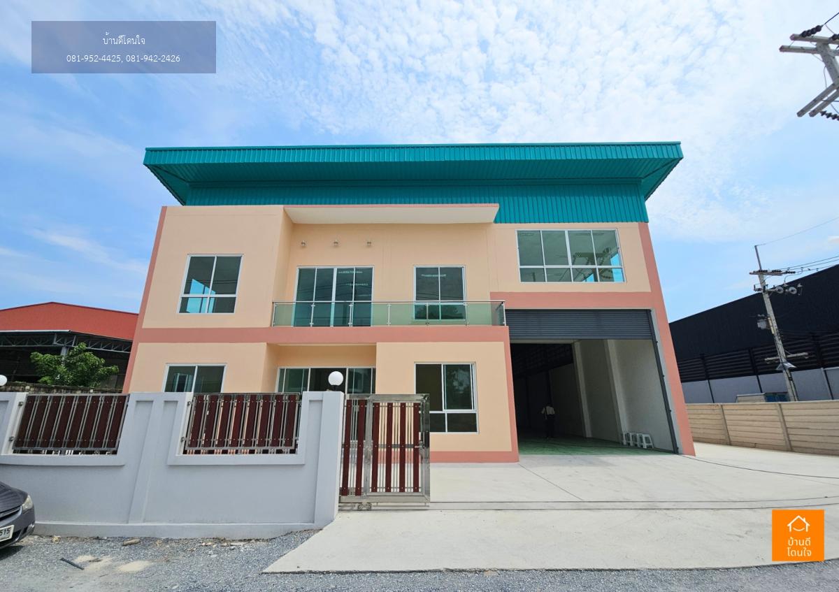 ขายโรงงานพร้อมโกดังสร้างใหม่ (พื้นที่สีม่วง) ขนาด 1 ไร่ พื้นที่ใช้สอย 850 ตรม. ขอรง. 4 ได้