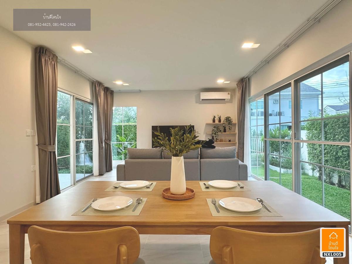 ขาย/เช่าบ้านเดี่ยวแปลงมุม พร้อมสวนส่วนตัว ชัยพฤกษ์บางนา กม.15 (62.2 ตร.ว.) พร้อมเข้าอยู่