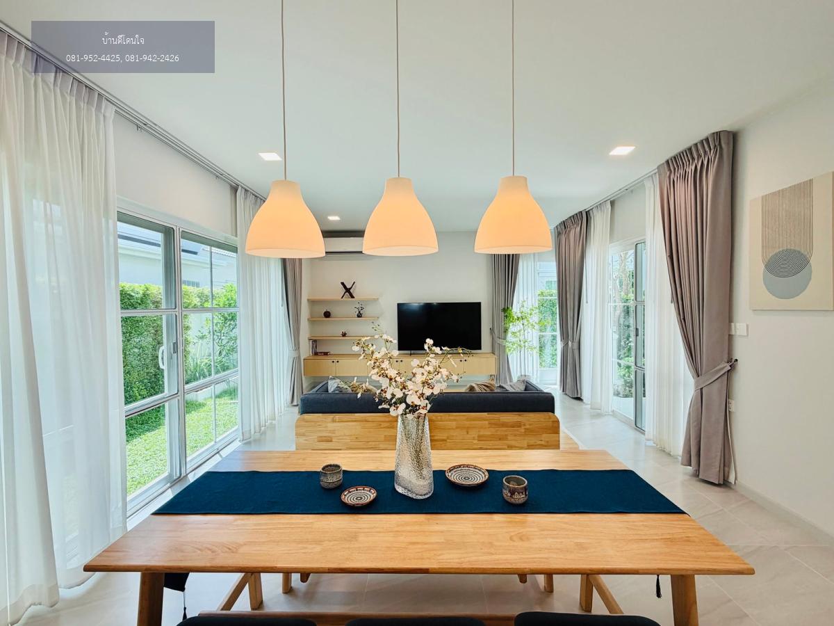 ให้เช่าบ้านเดี่ยว ชัยพฤกษ์ บางนา กม.15 (60.2 ตร.ว.) 3นอน 4น้ำ รีโนเวทใหม่ สไตล์โมเดิร์นญี่ปุ่น