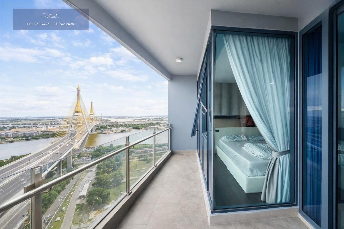 ให้เช่า Sapphire Luxurious Condo Rama3  (45 ตร.ม.) 1นอน 1น้ำ วิวแม่น้ำเจ้าพระยา