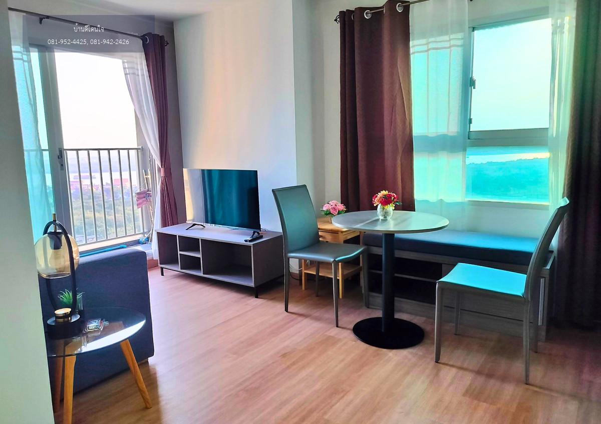 ให้เช่าคอนโด ห้องมุมวิวแม่น้ำชัด The Trust @BTS Erawan เฟอร์ครบ พร้อมอยู่ (30 ตร.ม.)