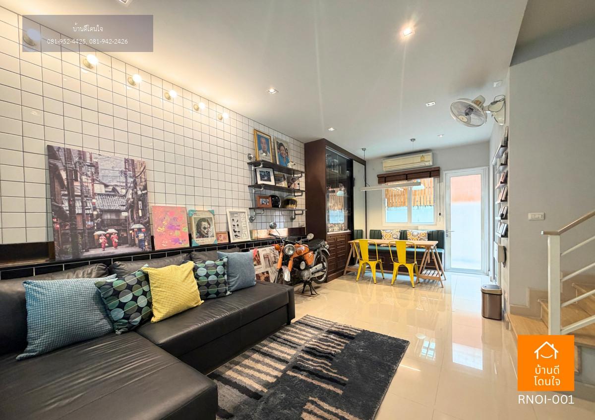 ให้เช่าหมู่บ้านซิตี้เซนส์ ศาลายา ทาวน์โฮมไซส์ใหญ่ 3 นอน 2 น้ำ(ตกแต่งสวย)  ใกล้มหิดลเพียง 5 นาที