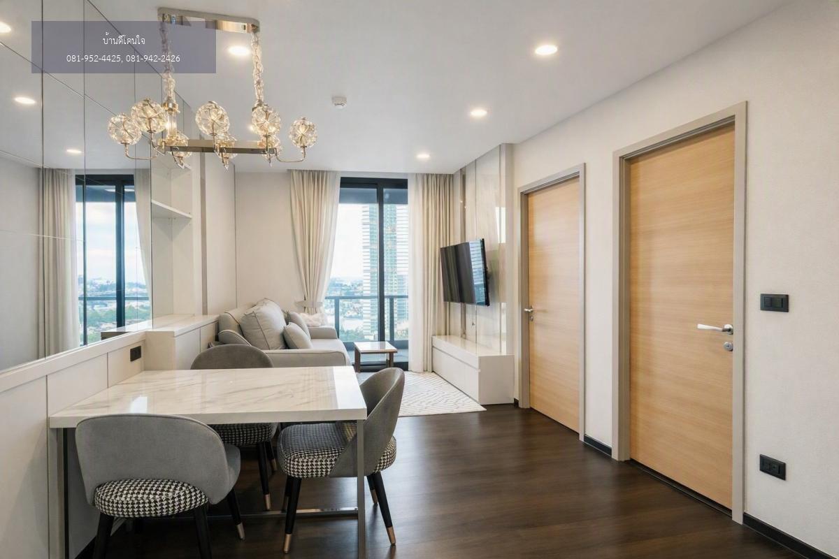 ให้เช่า Sapphire Luxurious Condo Rama3  (45 ตร.ม.) 1นอน 1น้ำ วิวแม่น้ำเจ้าพระยา