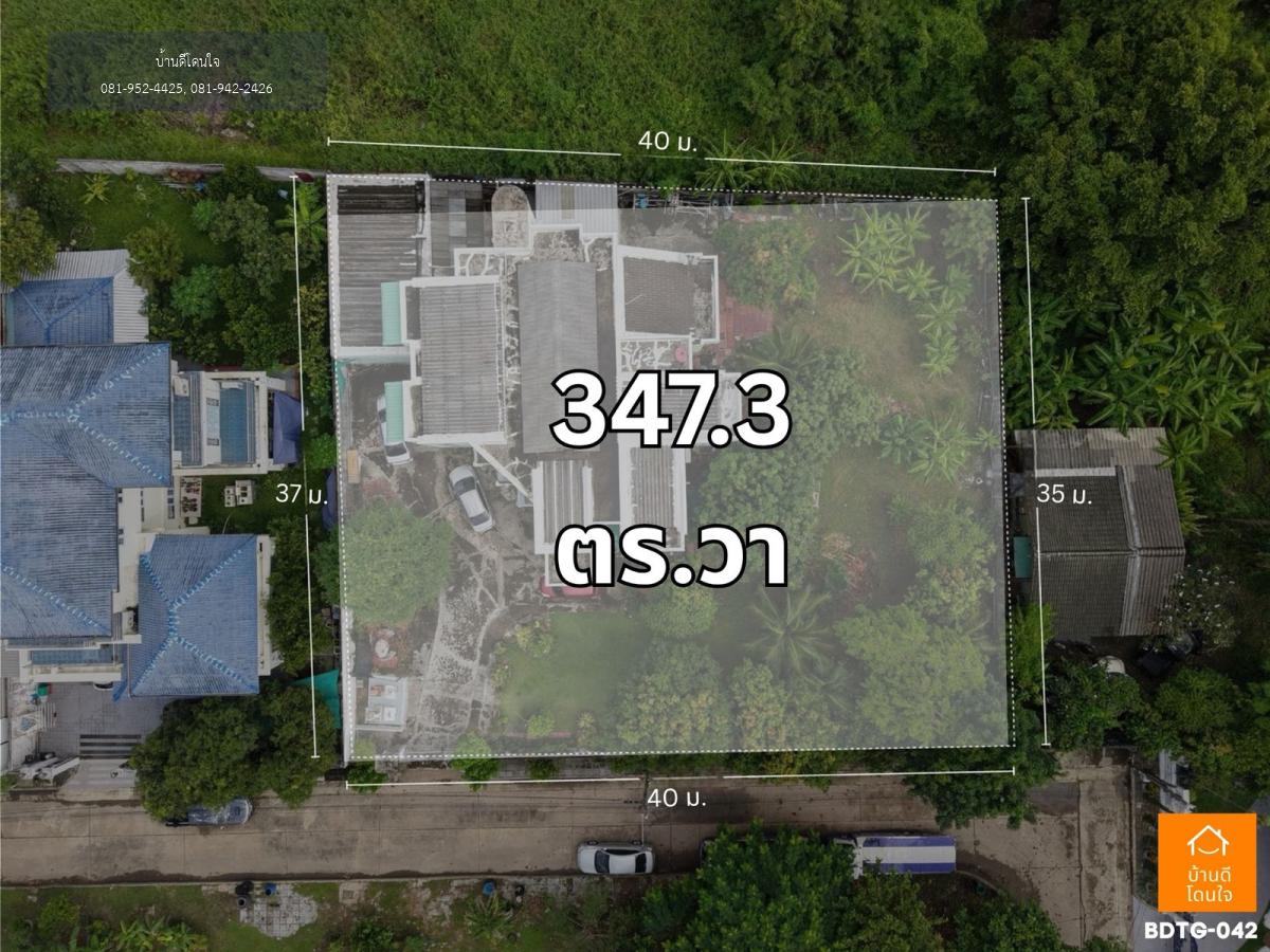 ขายที่ดินแปลงใหญ่ ทำเลพัฒนาการ 61 (347.3 ตร.ว.) ซื้อทั้งผืน หรือแบ่งซื้อได้