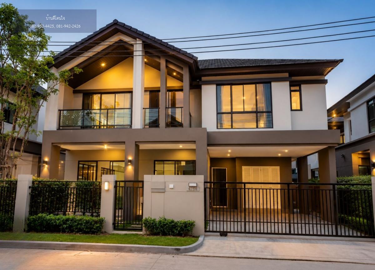 ให้เช่าบ้านหรู Bangkok Boulevard พระราม9 (53.9 ตร.ว.) 4 นอน 3 น้ำ เลี้ยงสัตวได้