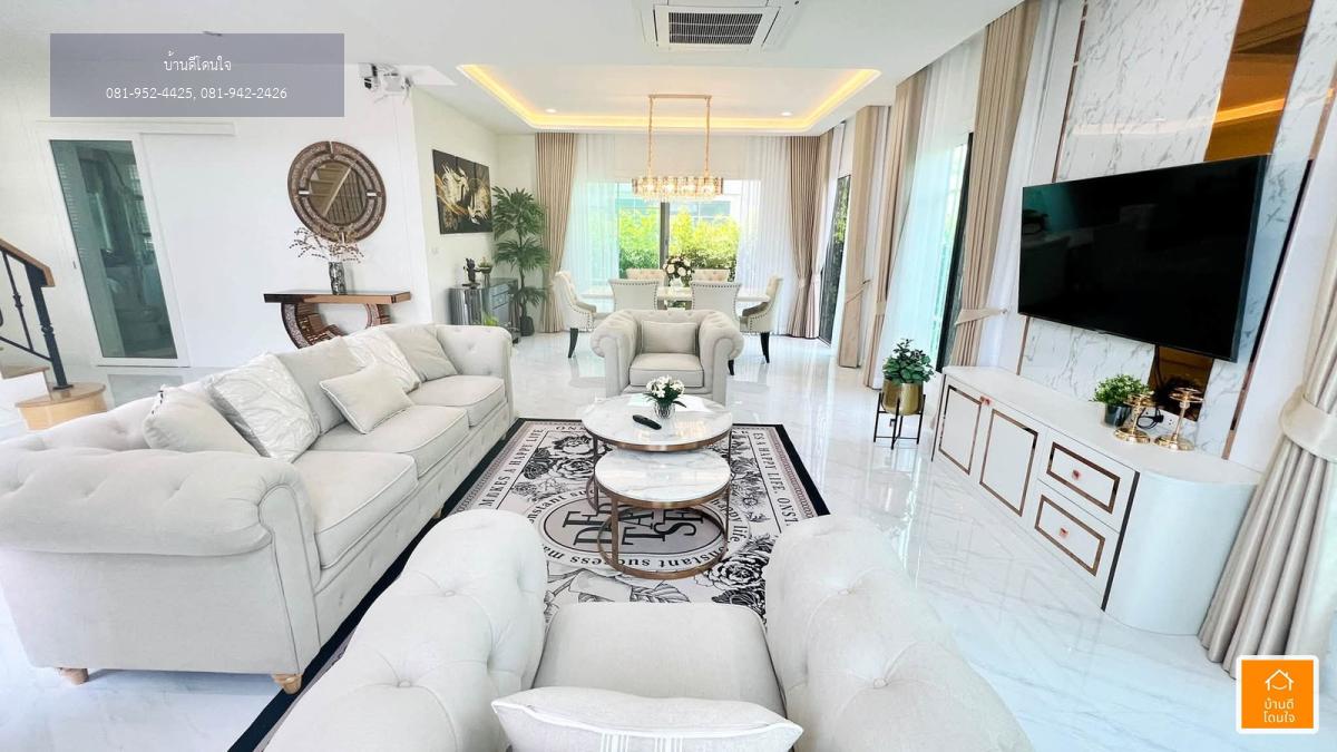 ขาย/เช่า บ้านเดี่ยวหรูหลังมุม GRANDIO บางนา กม.5 (74 ตร.ว.) พร้อมเข้าอยู่