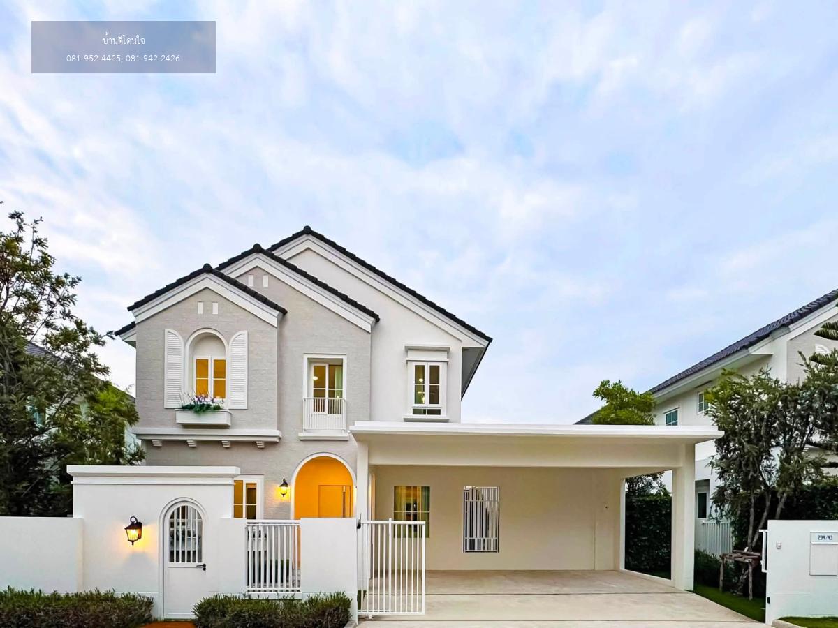 ให้เช่าบ้านเดี่ยว ชัยพฤกษ์ บางนา กม.15 (77.4 ตร.ว.) เฟอร์ครบ ใกล้ Clubhouse
